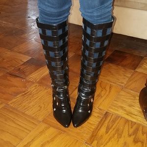 Trendy knee high boots